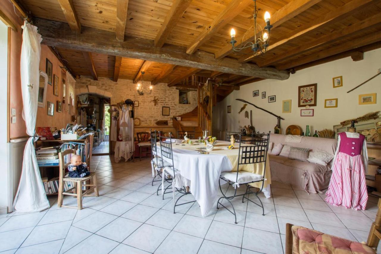 A L'Antan - La Ferme D'Octave Bed & Breakfast Saint-Hilaire-de-Villefranche ภายนอก รูปภาพ